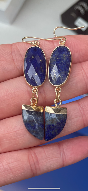 Boucles d oreilles Artisanales lapis lazuli